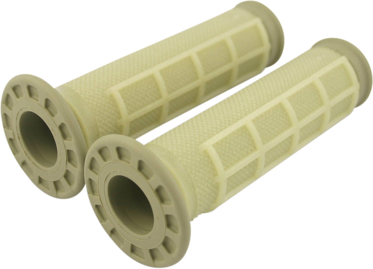 Renthal G171 Reinforced Dual-Compound ATV Grips - Natural Half-Waffle Design for 7/8" Bars