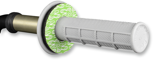 RENTHAL Grip Donutz G203 White/Green for Motorcycle Handlebars
