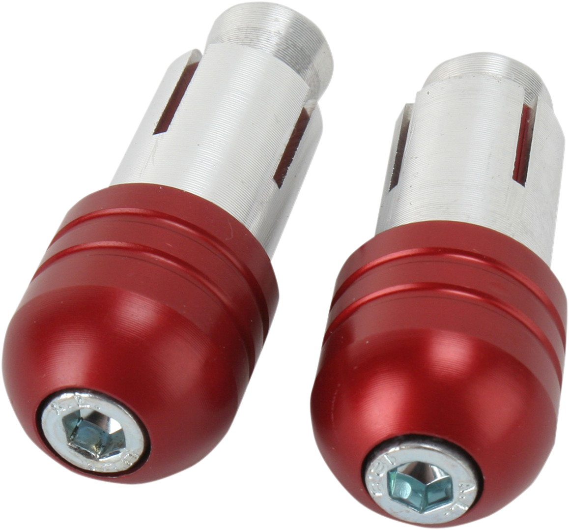 Renthal Handlebar End Plugs - Red E192 for 2011-T3 Aluminum and Steel Handlebars