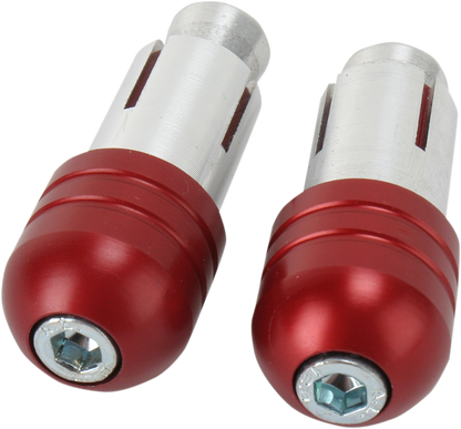 Renthal Handlebar End Plugs - Red E192 for 2011-T3 Aluminum and Steel Handlebars