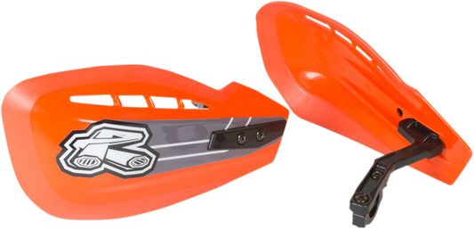 Renthal HG-100-OR Moto Handguards - Orange for Enhanced Protection and Versatility
