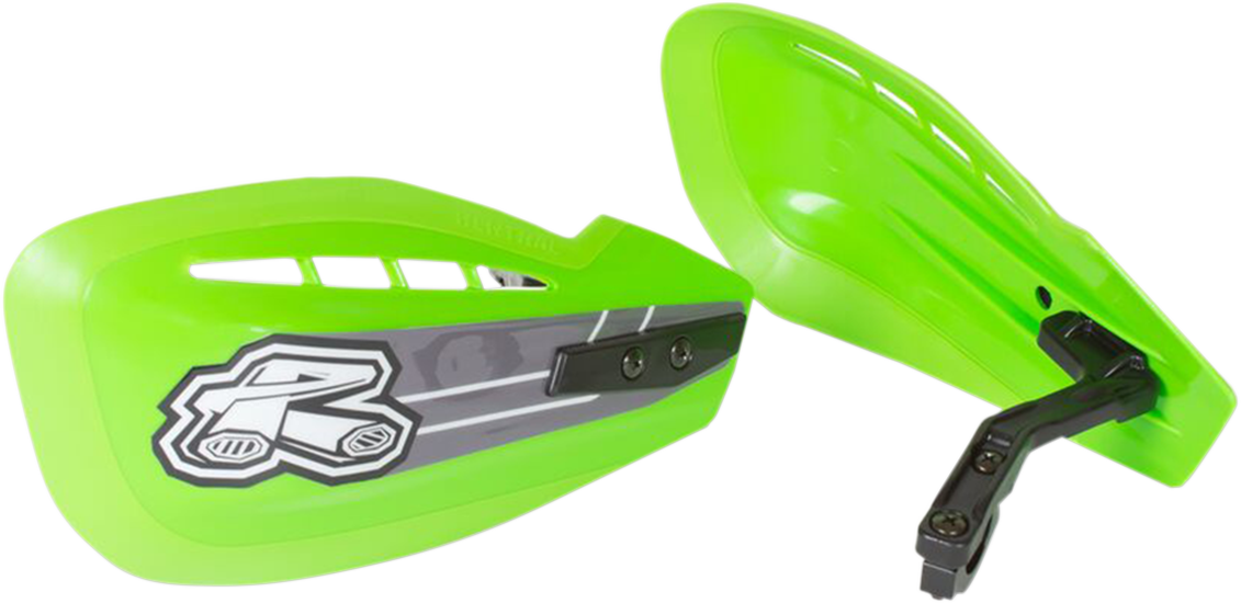 Renthal HG-100-GN Green Moto Handguards for Motorcycle Protection