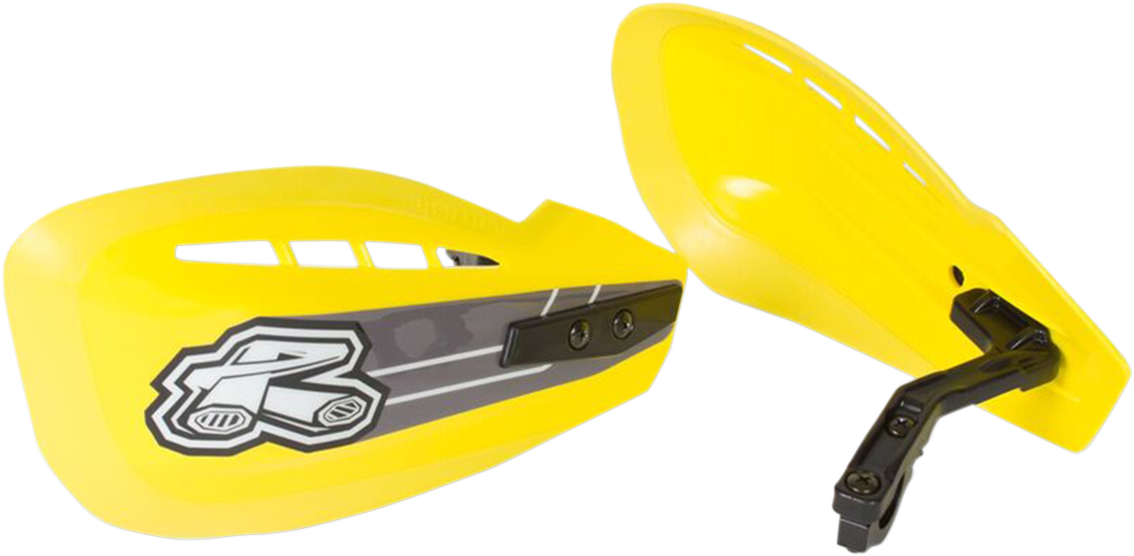 Renthal HG-100-YE Yellow Moto Handguards for Enhanced Motorcycle Protection