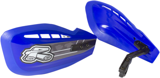 Renthal HG-100-BU Moto Handguards - Blue | Lightweight Rock and Roost Protection