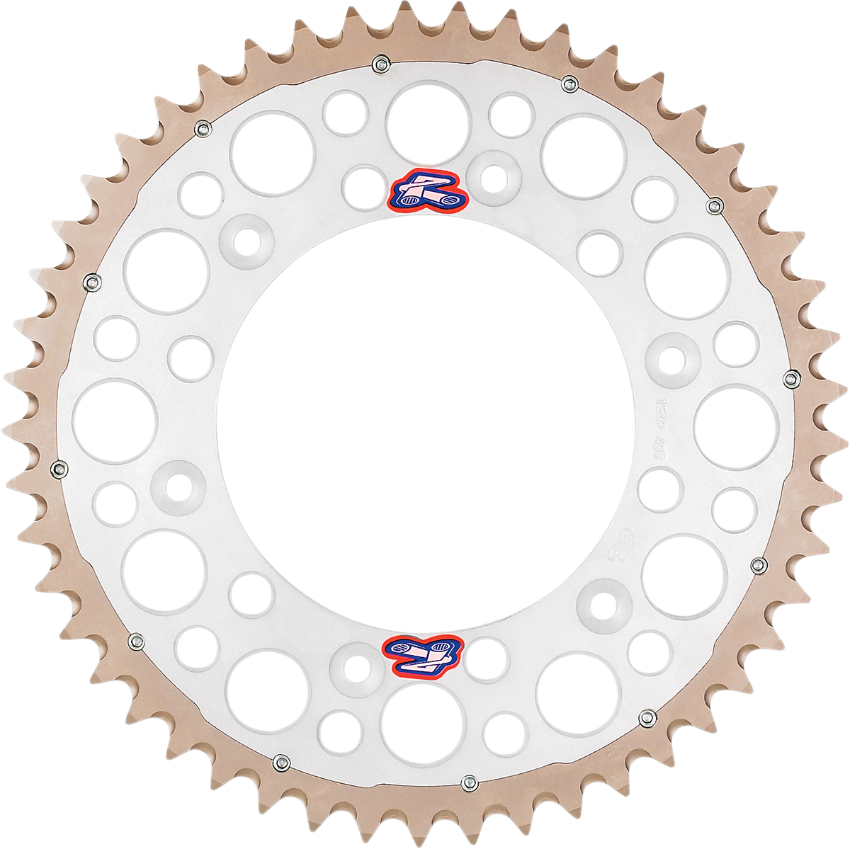 Renthal Twinring™ Rear Sprocket 51 Tooth - Silver | Part Number 2240-520-51GPSI