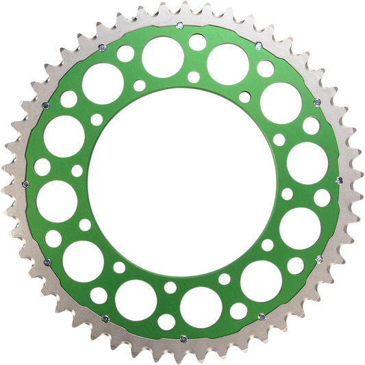 Renthal Twinring™ 50 Tooth Rear Sprocket for Kawasaki and Suzuki - Green Part 1120-520-50GPGN