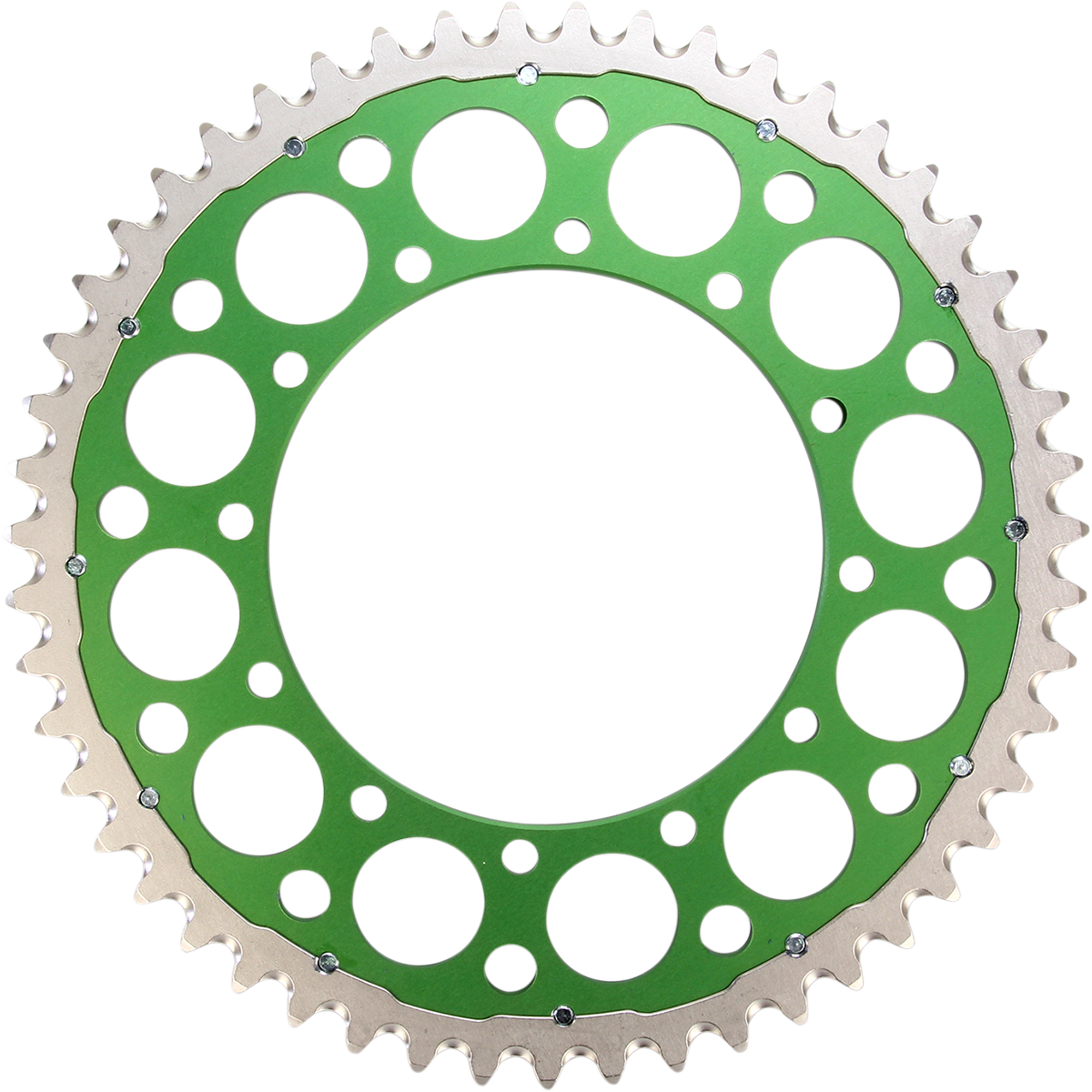 Renthal Twinring™ 51 Tooth Rear Sprocket for Kawasaki and Suzuki - Green (Part #1120-520-51GPGN)