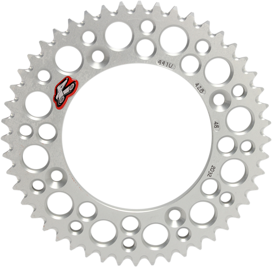 RENTHAL 48-Tooth Aluminum Rear Sprocket for Gas Gas, Husqvarna, KTM - Part 441U-428-48GPSI