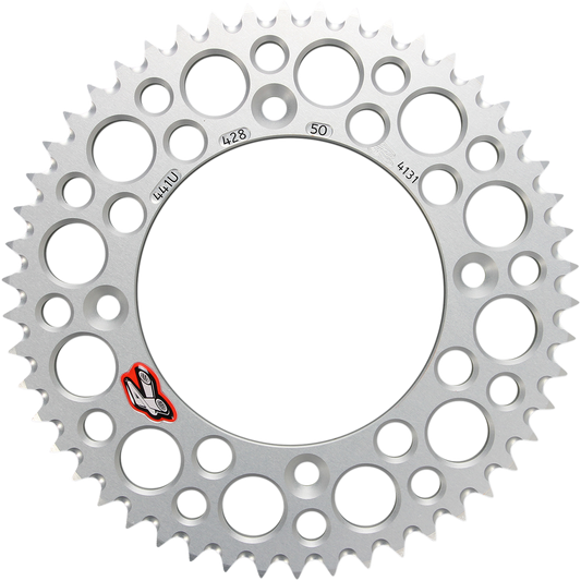 RENTHAL Rear Sprocket - 50 Tooth Aluminum for Gas Gas, Husqvarna, KTM 441U-428-50GPSI
