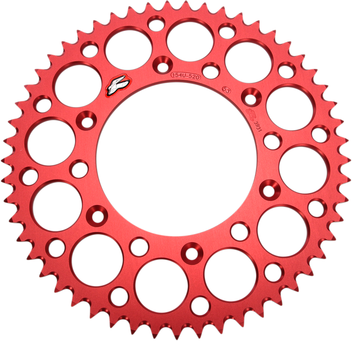 RENTHAL Rear Sprocket 53 Tooth Aluminum for Honda 154U-520-53GRRD