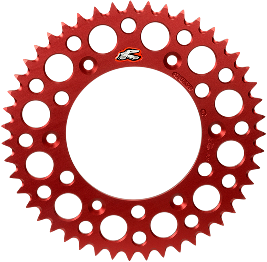 Renthal Honda 189U-420-50GRRD Rear Aluminum Sprocket, 50 Tooth, Red
