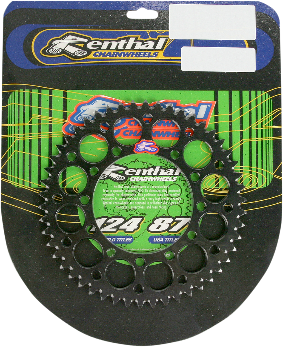 RENTHAL Kawasaki 191U-420-50GEBK Aluminum Rear Sprocket - 50 Tooth, Black