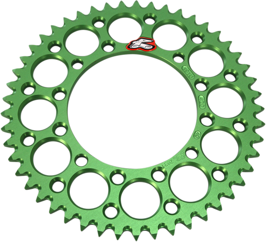 RENTHAL Kawasaki 191U-420-49GEGN Aluminum Rear Sprocket - 49 Tooth, Green