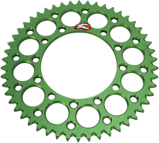 Renthall Rear Sprocket 50 Tooth Aluminum Green for Kawasaki 191U-420-50GEGN
