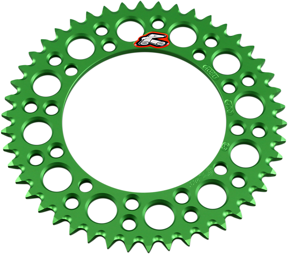RENTHAL Rear Sprocket - Aluminum 46 Tooth for Kawasaki/Suzuki 408U-420-46GEGN