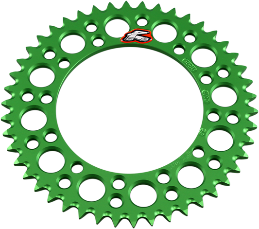 RENTHAL Rear Sprocket - Aluminum 46 Tooth for Kawasaki/Suzuki 408U-420-46GEGN