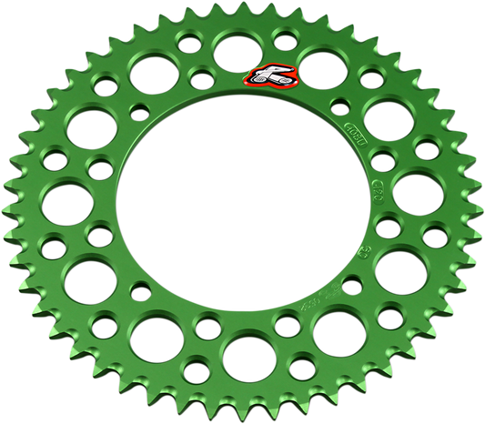 RENTHAL Rear Sprocket Aluminum 50 Tooth Green for Kawasaki/Suzuki - Part 408U-420-50GEGN