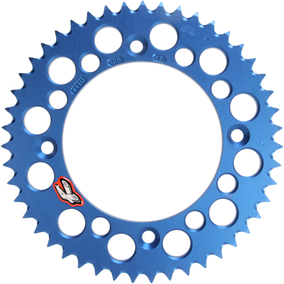 Renthal Rear Sprocket 47 Tooth Aluminum Blue for Gas Gas, Husqvarna, KTM 441U-428-47GPBU