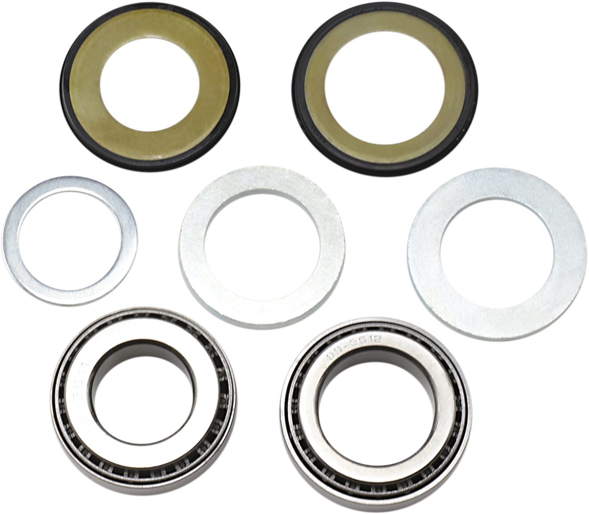 ALL BALLS Honda 22-1011 Steering Stem Bearing Kit for Tapered Roller Bearings Upgrade