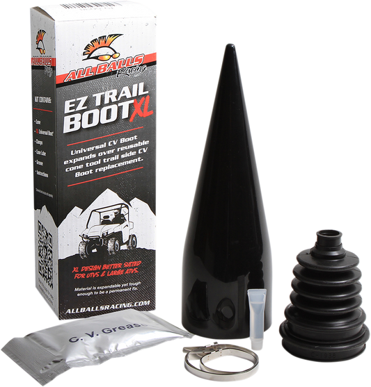 ALL BALLS CV Boot Kit EZ Trail XL with Cone Tool – Universal Fit for UTVs and Large ATVs Part 19-5038