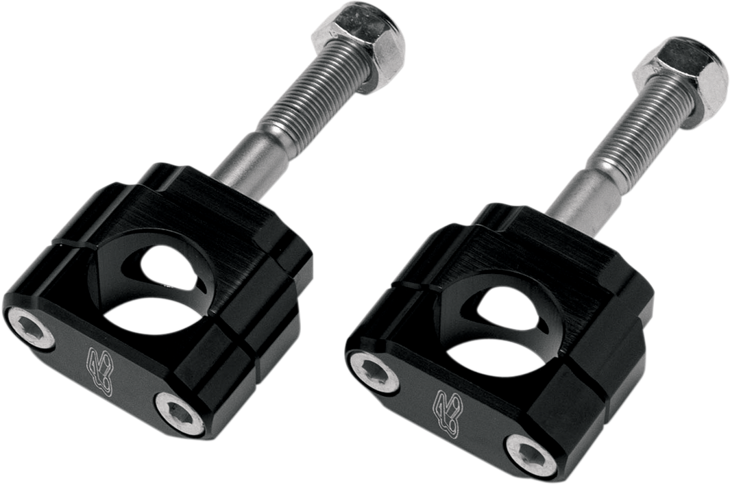 Renthal Rubber-Mounted Handlebar Clamp for 1-1/8 inch Bars - 5mm Offset, Part Number CL001