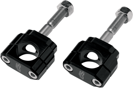 Renthal Rubber-Mounted Handlebar Clamp for 1-1/8 inch Bars - 5mm Offset, Part Number CL001
