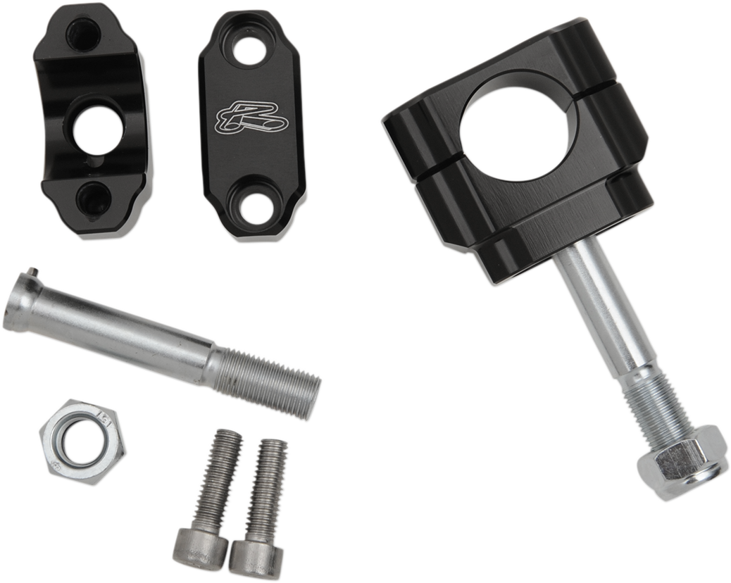 Renthal Rubber-Mounted Handlebar Clamp 1-1/8 Inch No Offset CL002 for Motorcycle Bars
