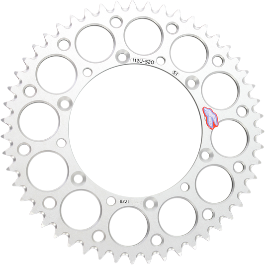 RENTHAL Rear Sprocket 51 Tooth Aluminum Kawasaki 112U-520-51GESI