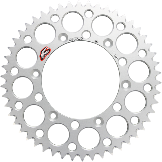 RENTHAL Rear Sprocket - Aluminum, 50 Tooth for Suzuki 123U-520-50GYSI