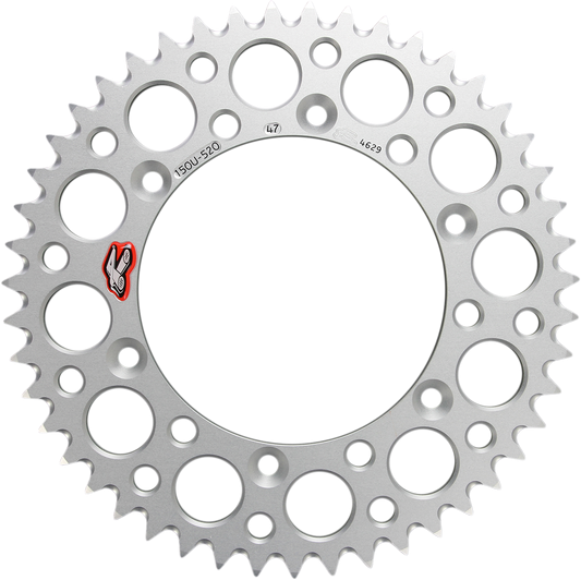 RENTHAL Rear Sprocket - Aluminum, 47 Tooth, Yamaha 150U-520-47GBSI