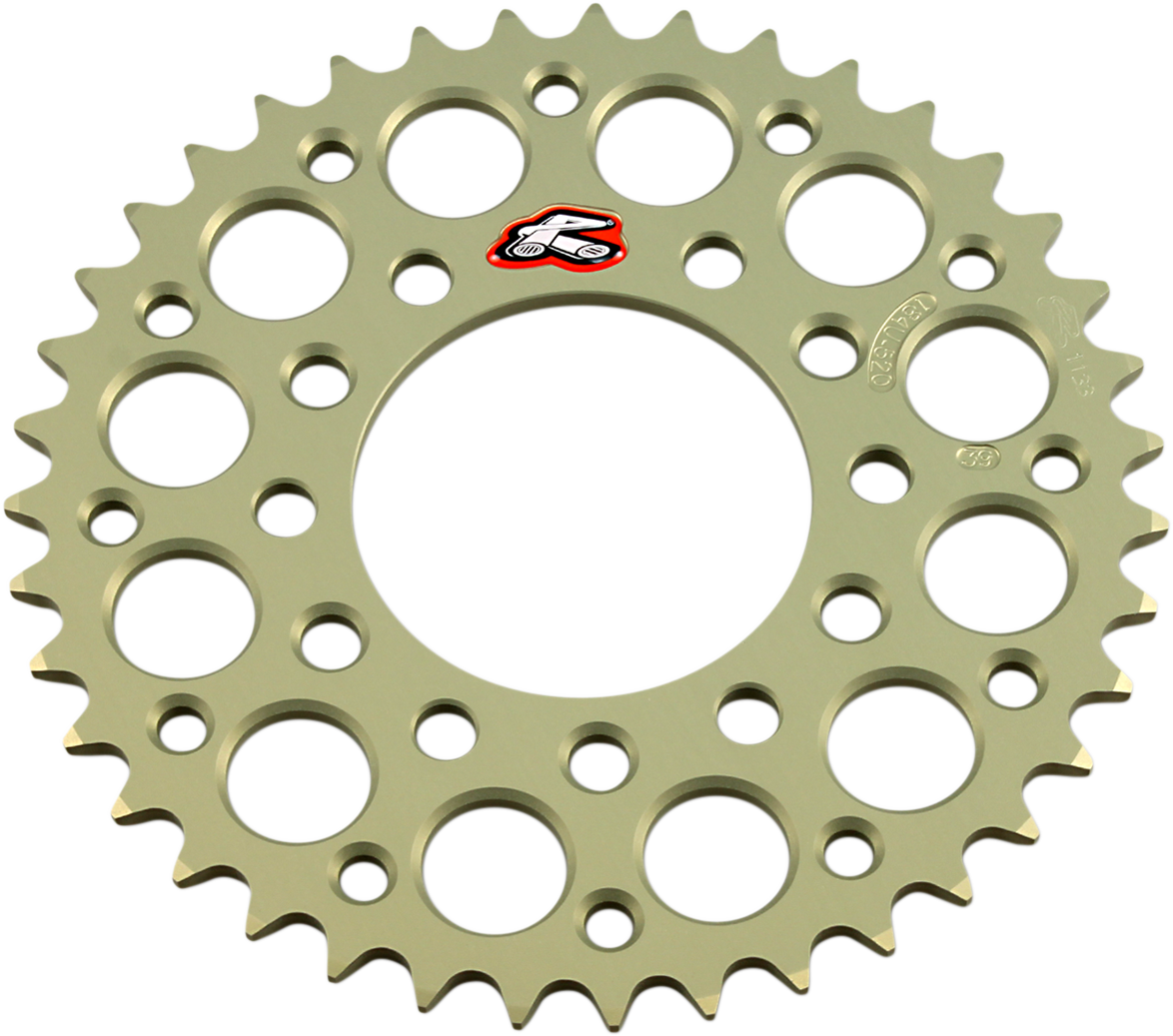 RENTHAL 184U-520-39P-HA Rear Aluminum Sprocket for Kawasaki, Suzuki, Triumph, and CFMoto - 39 Tooth