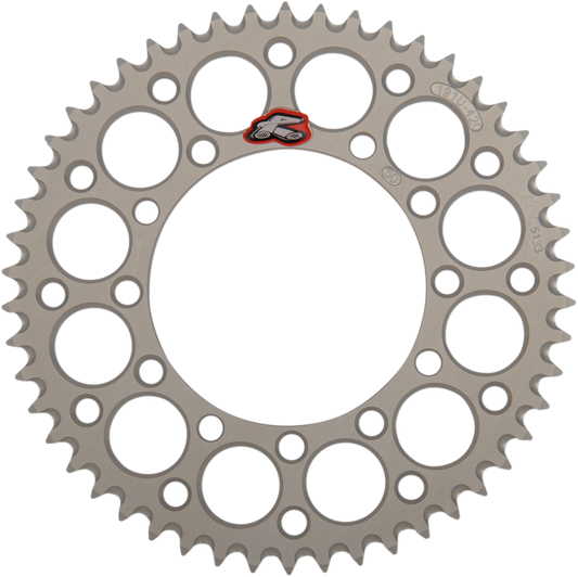 Renthal Kawasaki 191U-420-50GESI Aluminum Rear Sprocket, 50 Tooth, Silver