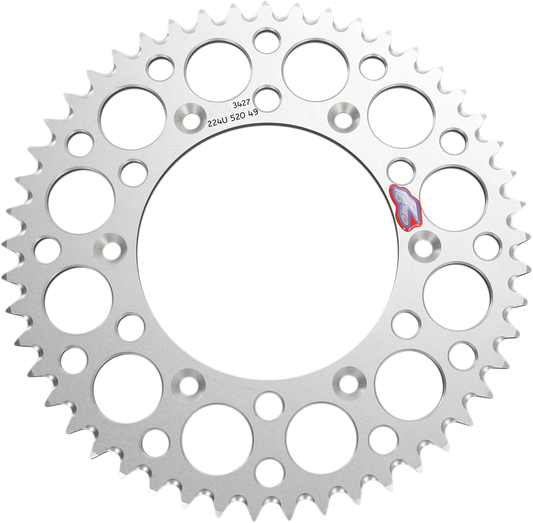 RENTHAL 49-Tooth Aluminum Rear Sprocket 224U-520-49GPSI