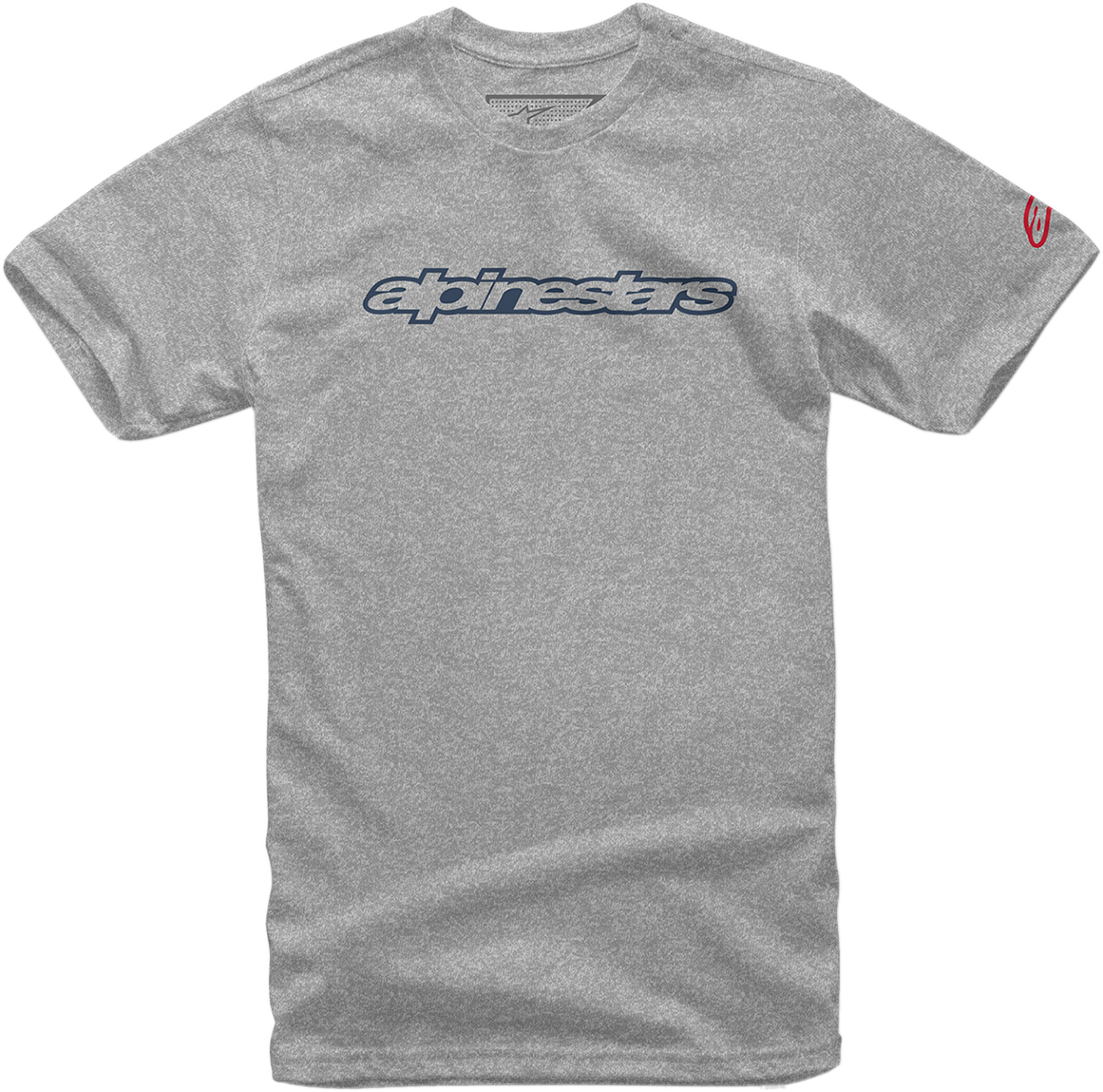 Alpinestars Wordmark T-Shirt - Heather Gray, Navy, Red - 2XL - Part 10367201517132X