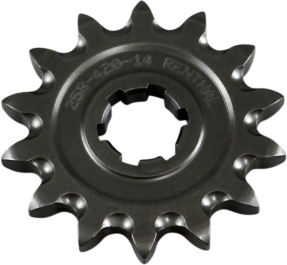 RENTHAL Front Sprocket 14 Tooth for Kawasaki, Suzuki, Yamaha - Part Number 258-420-14GP