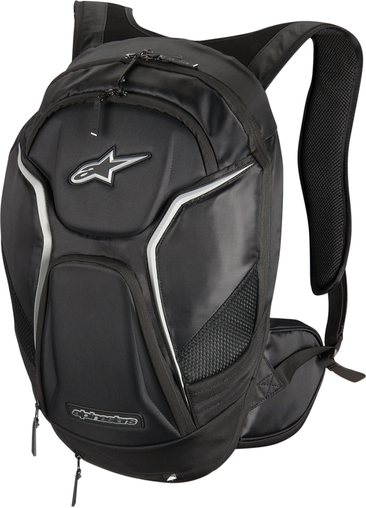 Alpinestars Tech Aero Backpack Black/Gray 6107115-12 – Expandable 26-Liter Storage with Water-Resistant Features