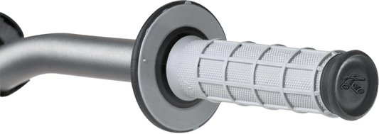 Renthal G152 Offroad Dual-Compound Grips with Full Waffle Pattern - Gray