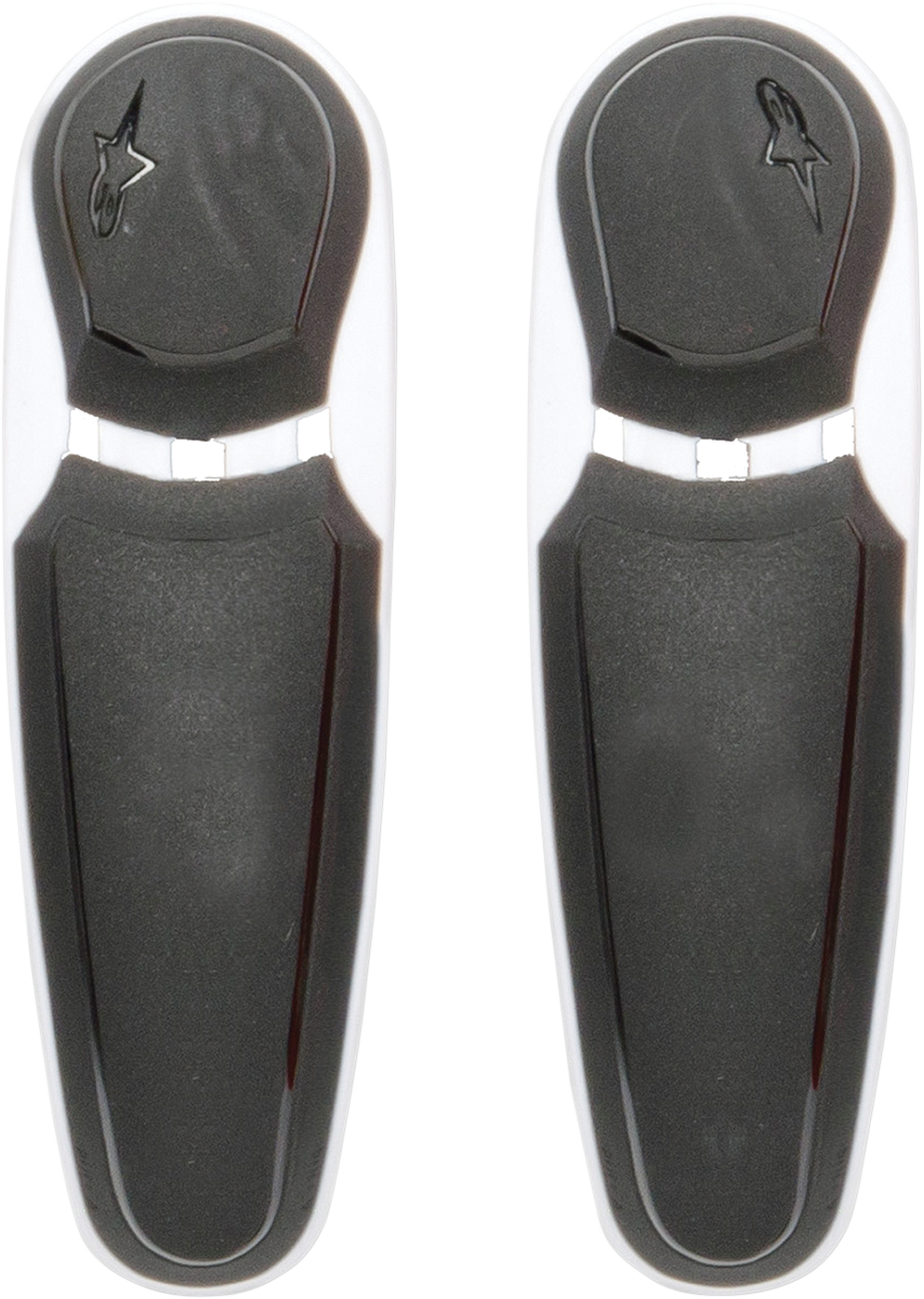 Alpinestars Toe Sliders - White/Black for SMX Series and More (Part No. 25SLISMX11-21)