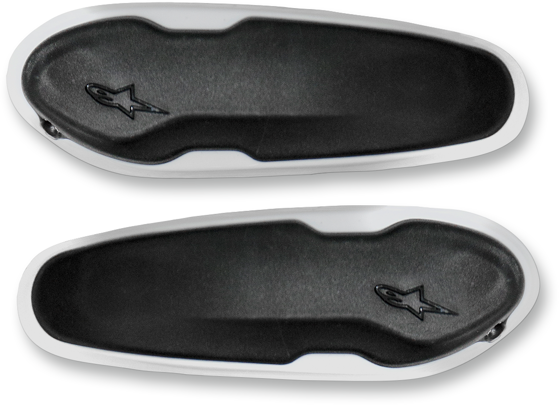 Alpinestars Toe Sliders for SMX Plus - White/Black (Part Number 25SLI15-21)