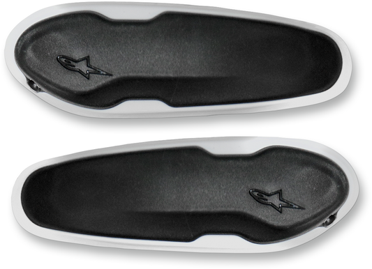 Alpinestars Toe Sliders for SMX Plus - White/Black (Part Number 25SLI15-21)