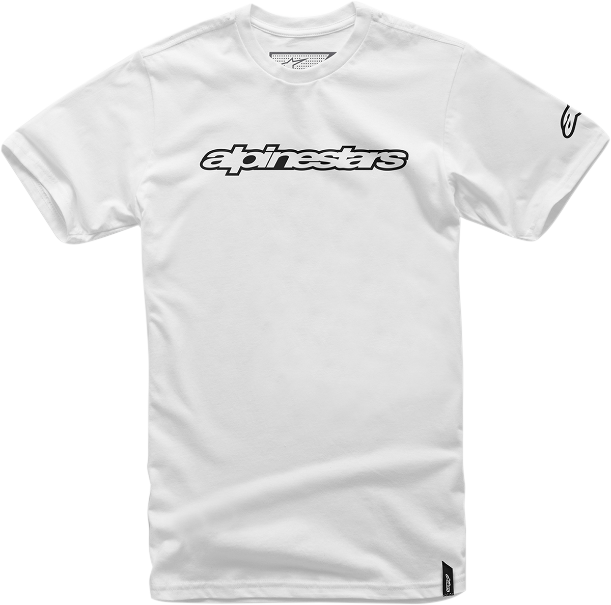 Alpinestars Wordmark T-Shirt - White and Black, Extra Large 1036720152010XL