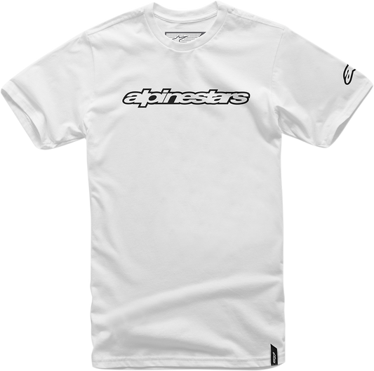 Alpinestars Wordmark T-Shirt - White and Black, Extra Large 1036720152010XL