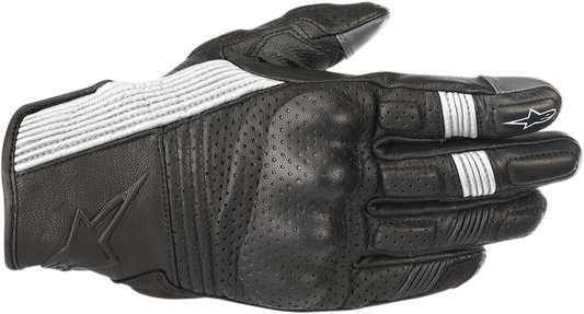 Alpinestars Mustang V2 Gloves 3XL Black/White - Part Number 3566118-12-3X