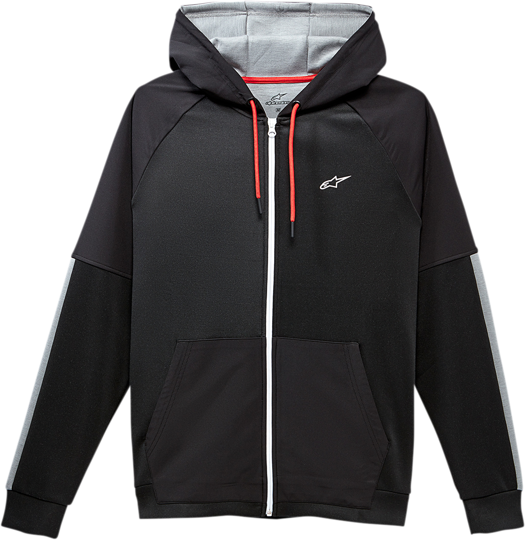 Alpinestars Talon Hoodie 2XL - Black with Contrast Details and Tech Fleece Fabric