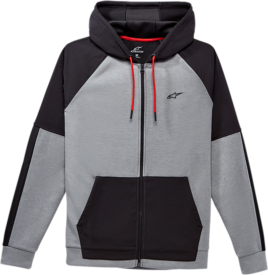 Alpinestars Talon Hoodie Heather Gray XL - Tech Fleece with Stretch Poly Details