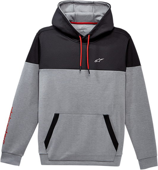 Alpinestars Focus Pullover Hoodie Heather Gray XL - Comfortable Fleece with Logo Graphics