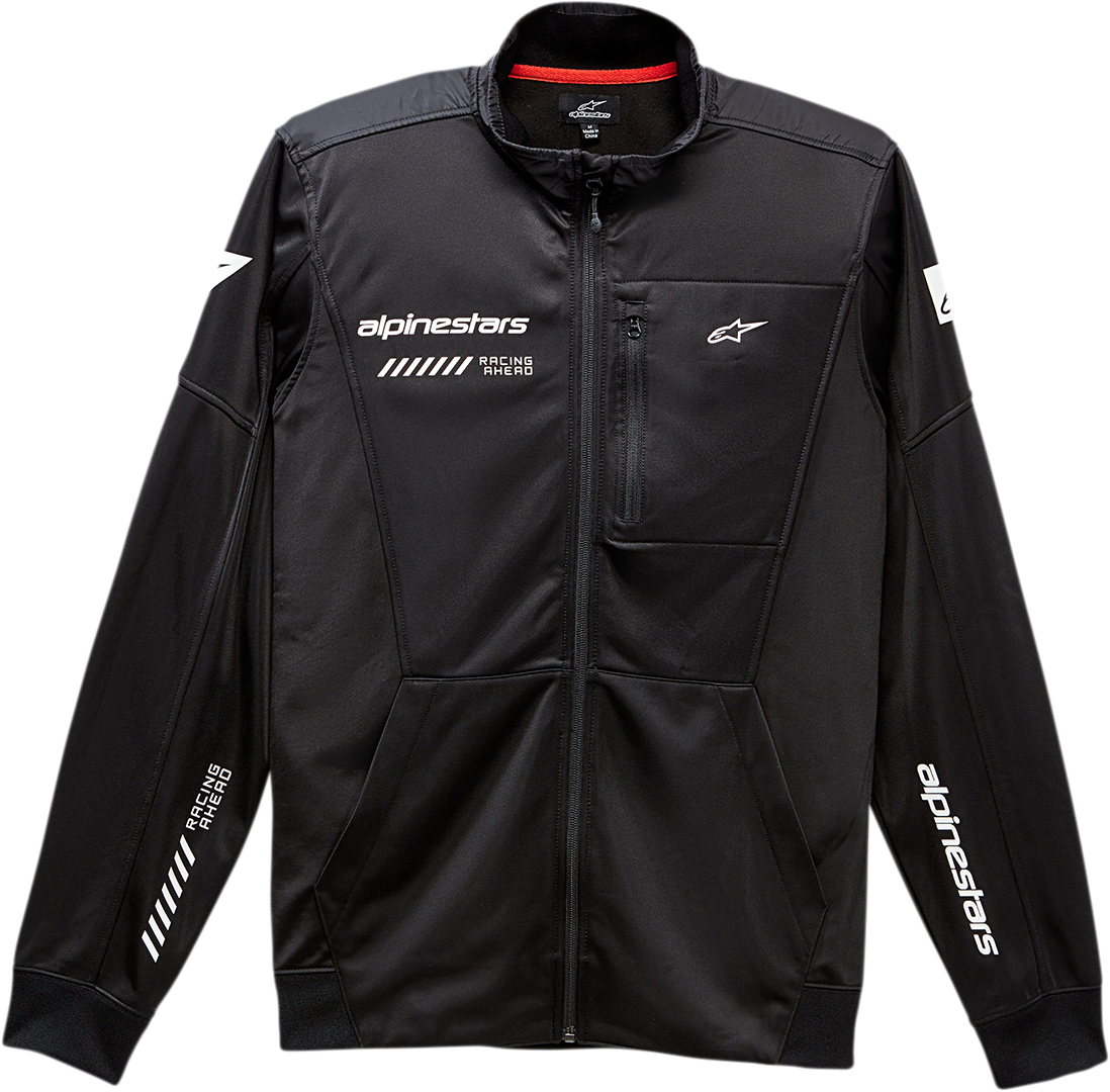 Alpinestars Stint Faster Track Fleece Jacket - Black, XL (Part Number 12305313010XL)