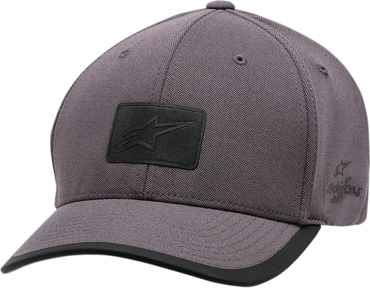 Alpinestars Tempo Hat Charcoal Small/Medium - Performance Wicking Curved Bill with Flex Back
