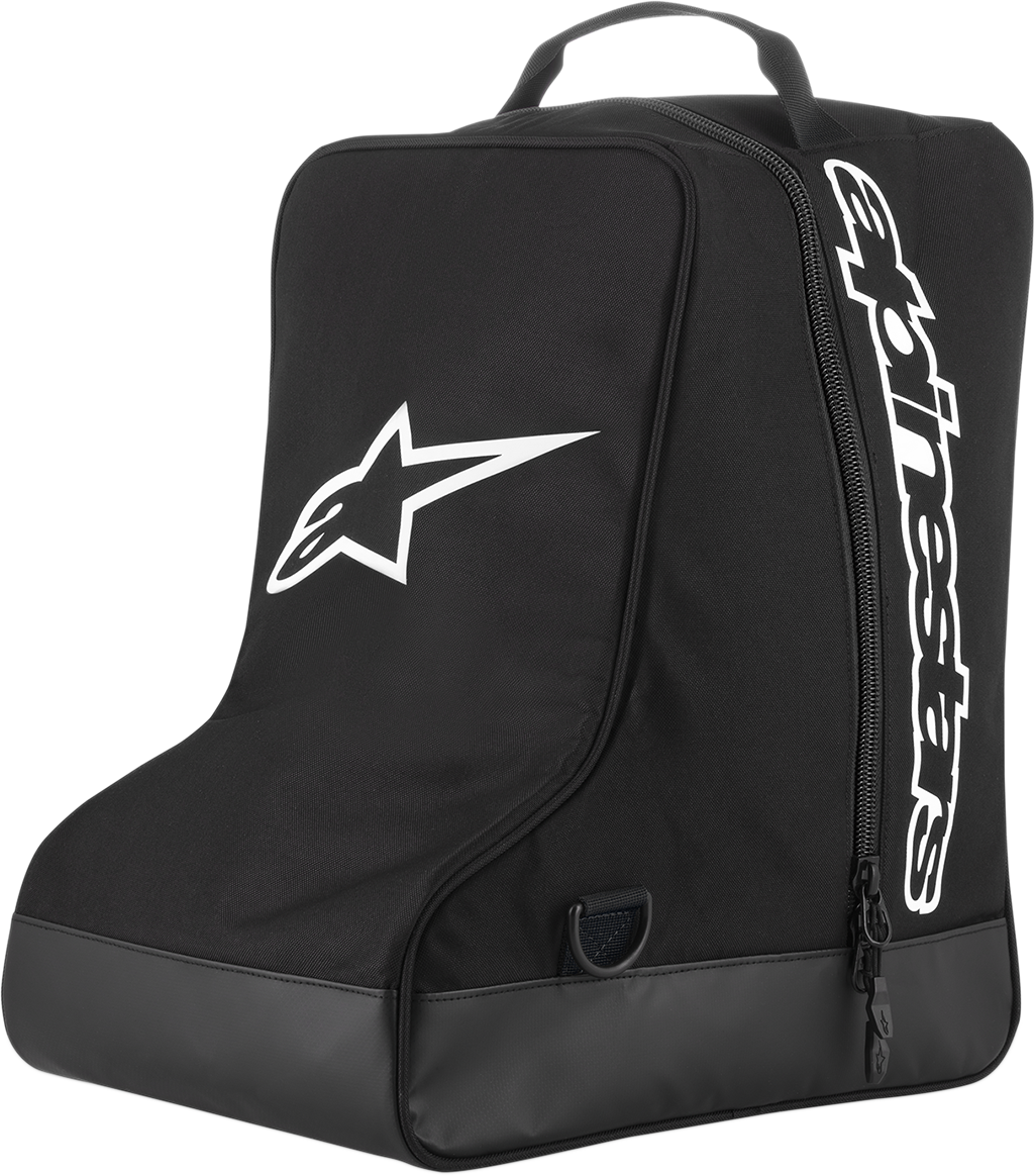 Alpinestars Boot Bag Black/White 610631912 – Durable 600 Denier Polyester with Piped Seam Construction