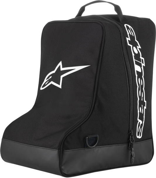 Alpinestars Boot Bag Black/White 610631912 – Durable 600 Denier Polyester with Piped Seam Construction